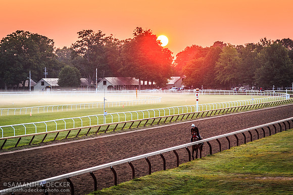 Sunrise workout at the Oklahama track, 2014