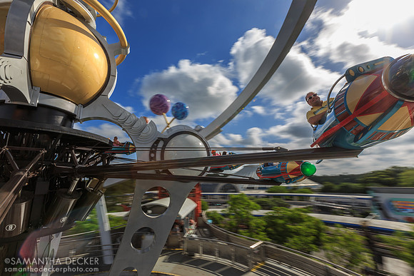 Riding Astro Orbitors at Magic Kingdom