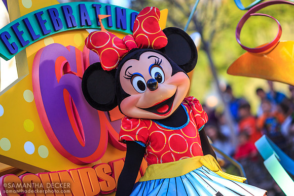 Minnie in the Soundsational Parade, Disneyland, CA