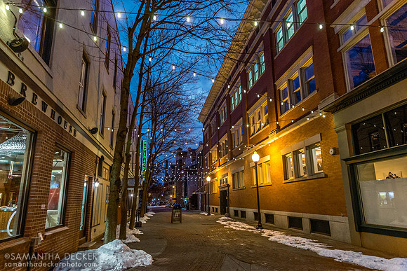 Glens Falls Alley at Dusk