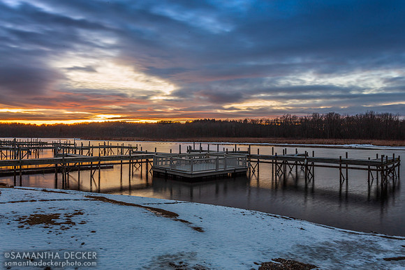 Sunset at Fish Creek Marina, Saratoga Springs, NY
