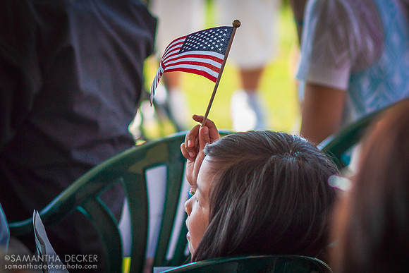 Citizenship Ceremony, Saratoga Battlefield, 2010
