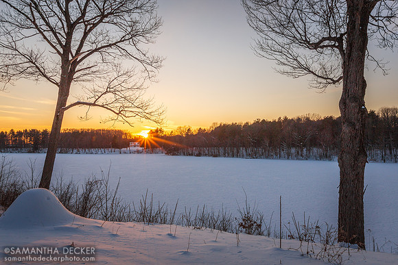 Sunset at Loughberry Lake, 2015