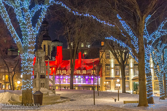 Place d'Armes, Québec City, Canada