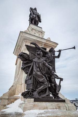 Monument Samuel de Champlain, Québec City, Canada