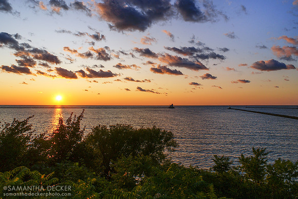 Oswego Lighthouse from Fort Ontario, 2009