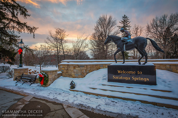 Native Dancer Statue, Saratoga Springs