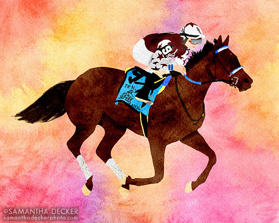 Thorpedo Anna  winning the Acorn