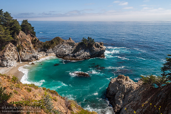 A Beautiful Day at McWay Falls, Julia Pfeiffer Burns State Park, 2010