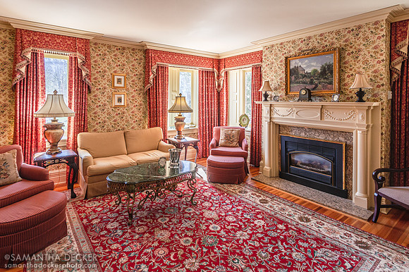 A Sitting Room at the Inn at Erlowest, Lake George, NY