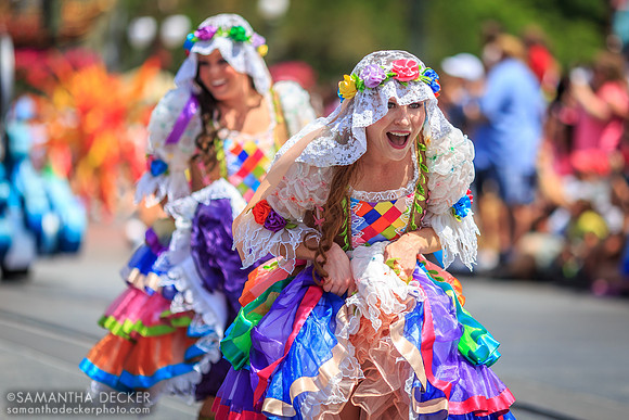 Happy Colorful Dancers, Festival of Fantasy Parade, Magic Kingdom