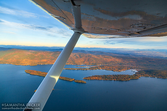 Flying Over Lake George
