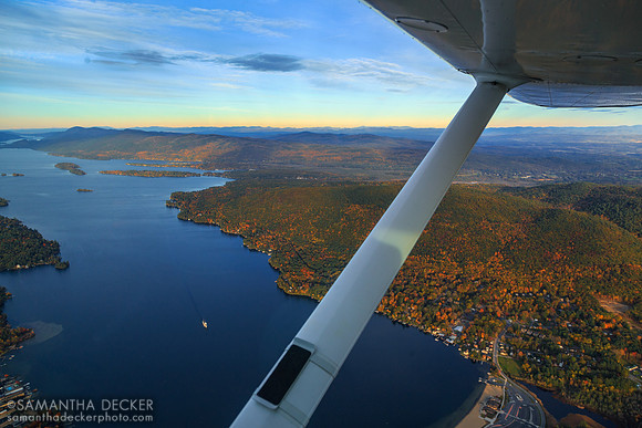 Flying Over Lake George