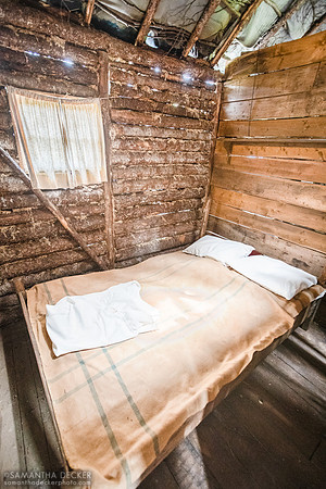 Bed Inside the Vincent House, Random Passage Site, New Bonaventure, NL