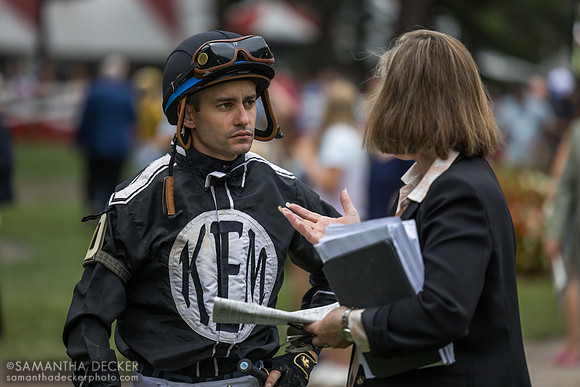 Flavien Prat and Linda Rice