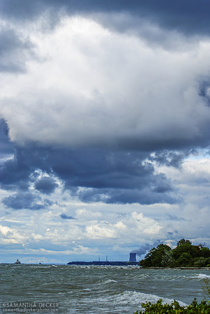 Dramatic Skies Over Lake Ontario, Oswego, NY