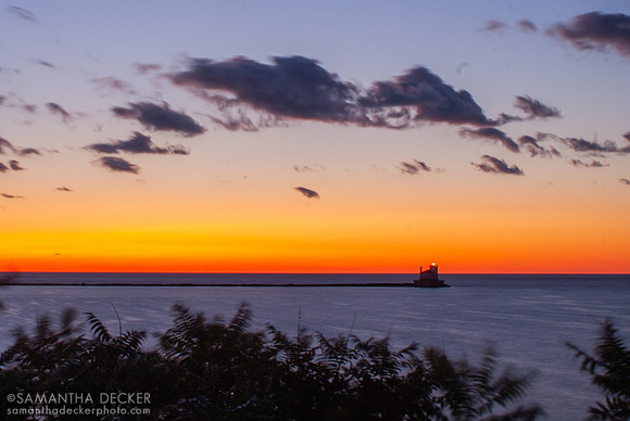 Oswego Lighthouse from Fort Ontario