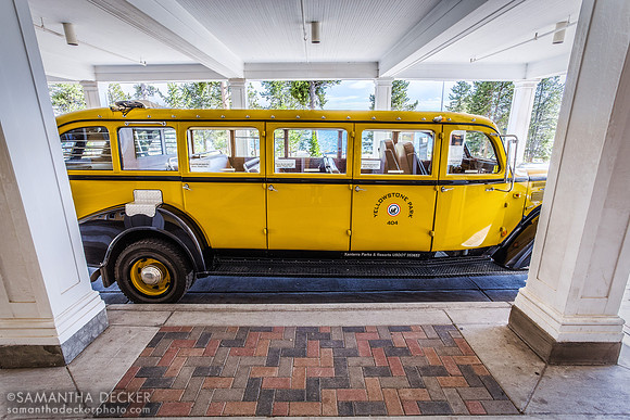 Yellow Touring Vehicle, Yellowstone National Park
