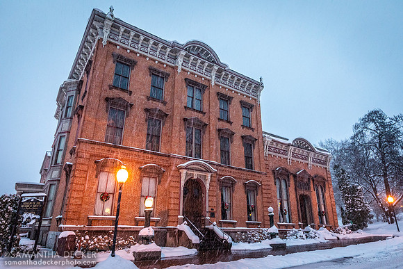 Canfield Casino in the Snow, Saratoga Springs, NY