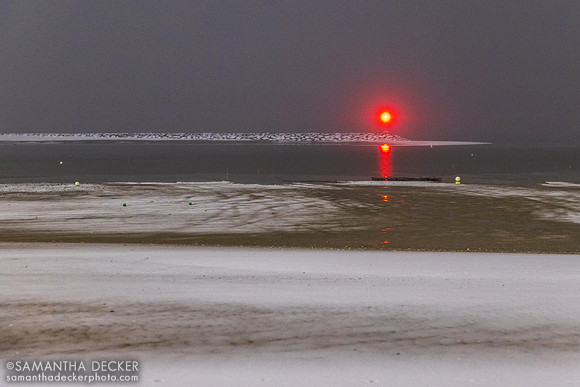 Snow at Mayo Beach, Wellfleet, MA