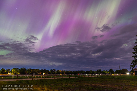 Aurora borealis at the Oklahoma Track, 2024