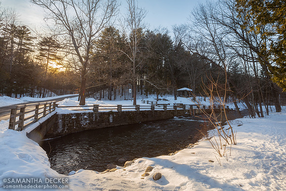 Saratoga Spa State Park in Winter