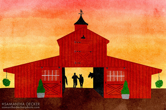The barn at Mahoney Eden Manor in Saratoga Springs, NY