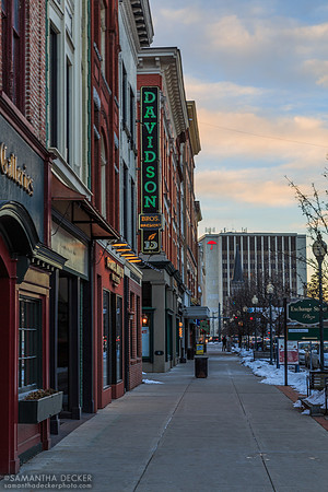 Looking Up Glen St, Glens Falls, NY