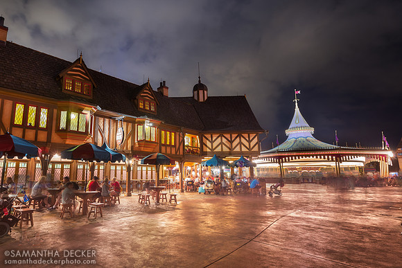 Fantasyland at Night