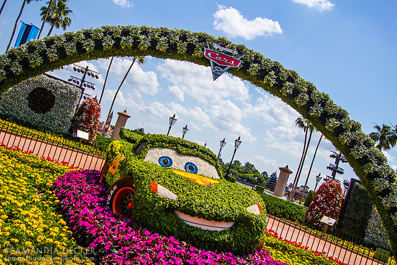 Lightning McQueen Topiary, Epcot