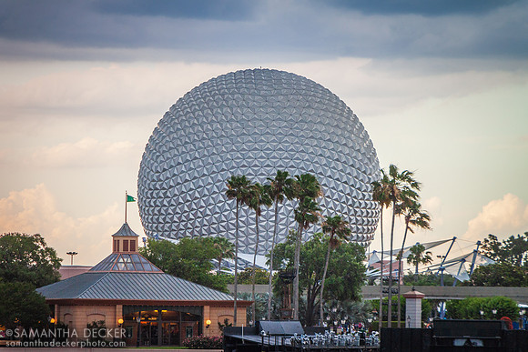 Spaceship Earth from a Distance, Epcot
