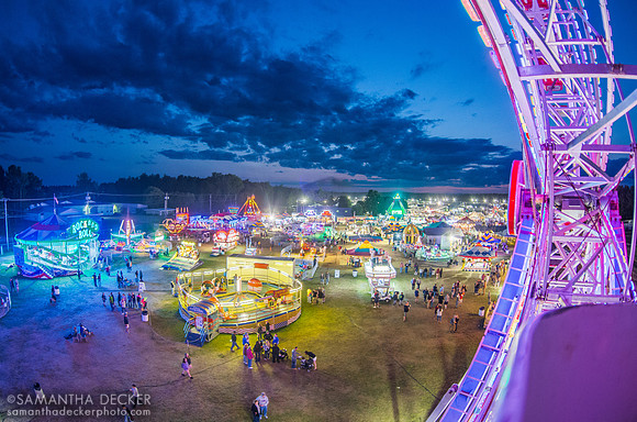 Looking Down from the Ferris Wheel, Washington County Fair, Greenwich, NY