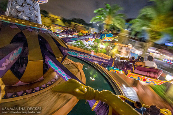 Riding Magic Carpets of Aladdin at Night, Magic Kingdom