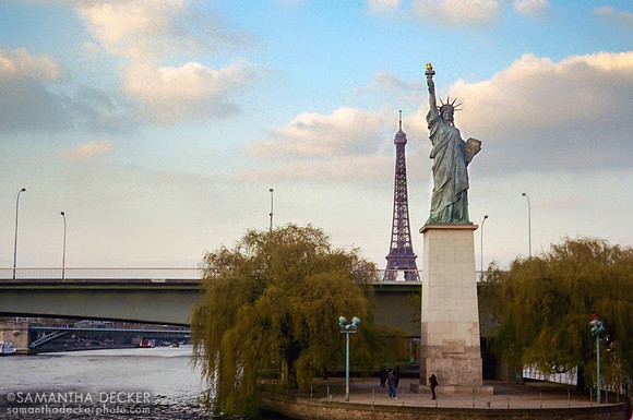 La Tour Eiffel et la Statue de la Liberté, 2004