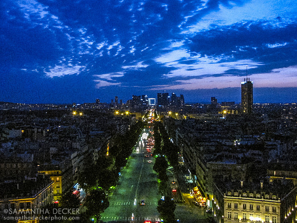 View from the Arc de Triomphe