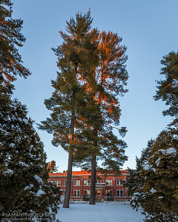 St. John Neumann Residence, January 2015 (being converted to the Grove, see the construction area fence)