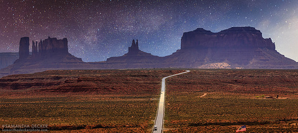 Digital Art:  Forrest Gump Point, Monument Valley
