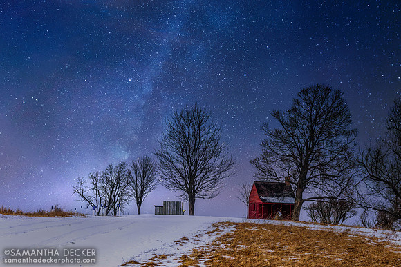 Digital Art: Neilson House in Winter