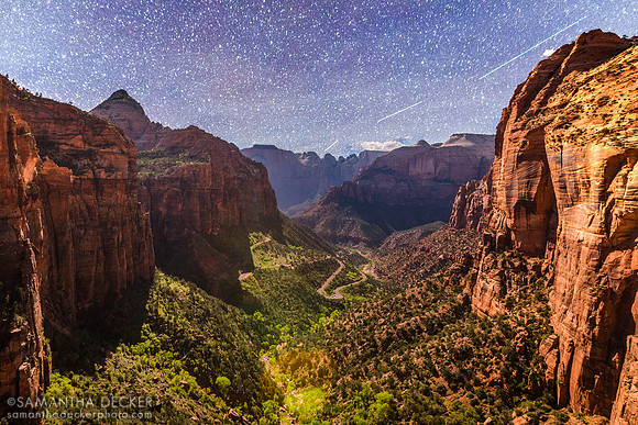 Digital Art:  Canyon Overlook in Zion National Park