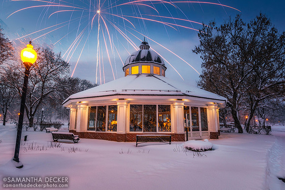 Digital Art:  Congress Park Carousel