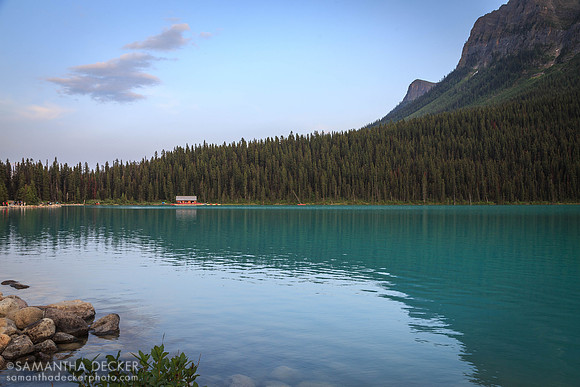 The Boat House on Lake Louise