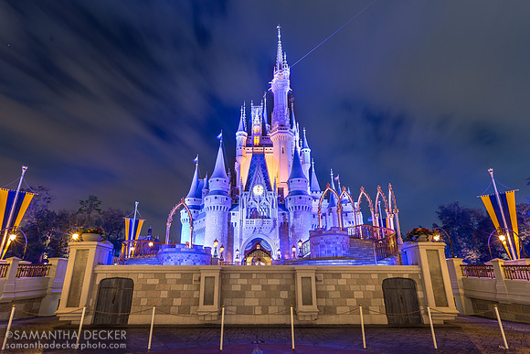 Cinderella Castle at Night, Magic Kingdom, Walt Disney World