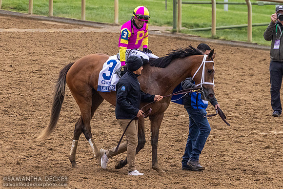 Leslie's Rose wins the Grade I Ashland Stakes at Keeneland, 2024