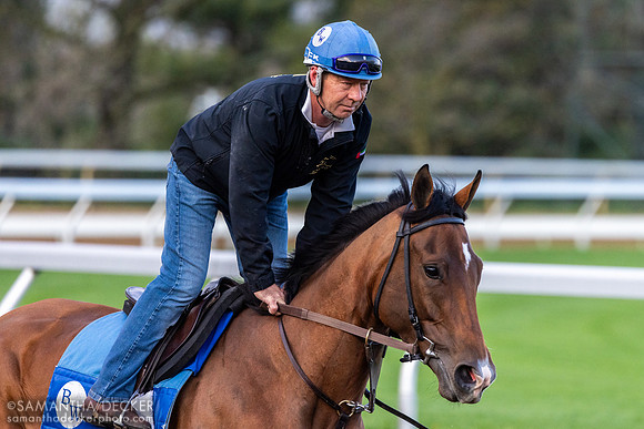 Roger Horgan on Pretty Mischievous at Keeneland, 2024