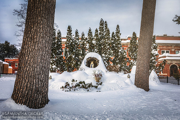 St. Clement's Grotto with the Grove in the background