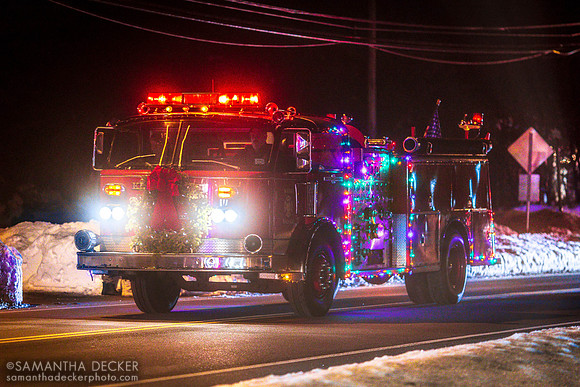 Santa Claus Touring the East Side of Saratoga, 2020