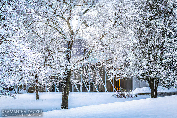 Tang Museum in Winter, Skidmore College, Saratoga Springs, NY