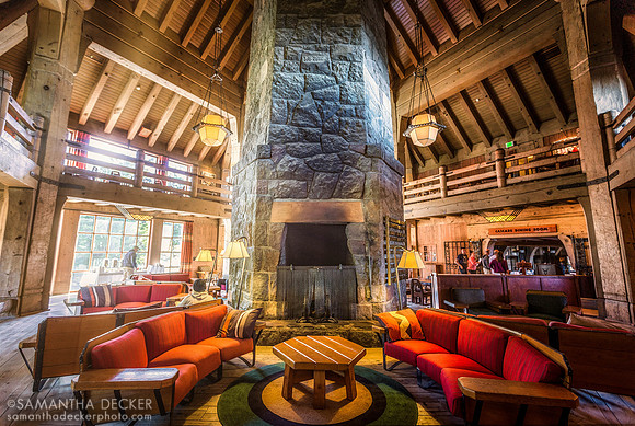Inside the Timberline Lodge