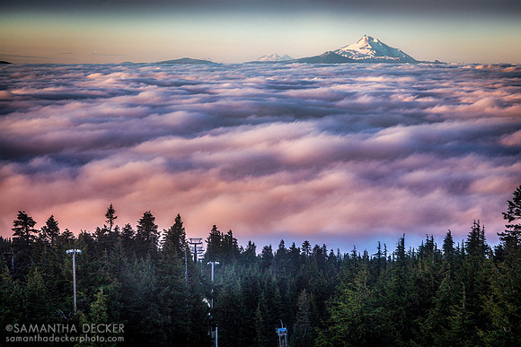 Mt. Hood and Three Sisters, Oregon