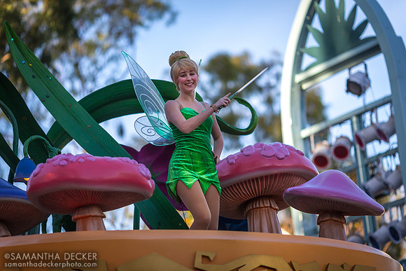 Tinkerbell in the Soundsational Parade, Disneyland, CA